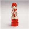 Image 1 : Doulton Lambeth by George Tinworth Mouse Chess Piece, Red Bishop