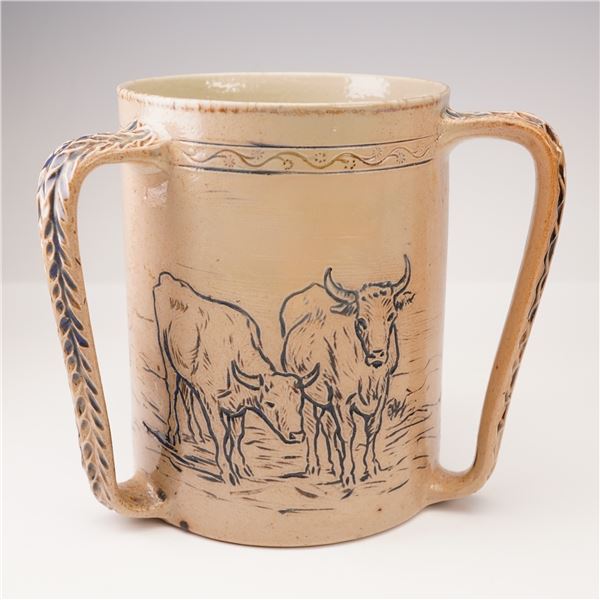 Doulton Lambeth Cattle Motif Tyg by Hannah Barlow