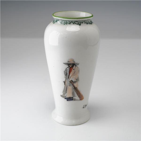 Royal Doulton The Cricketers The All Black Team Series Ware Vase, The Boss