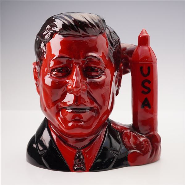 Peggy Davies Studios Ruby Fusion Character Jug, John F. Kennedy