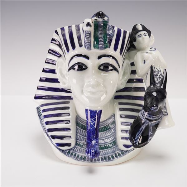 Royal Doulton Factory Proof Blue Flambe Colorway Character Jug, The Pharaoh