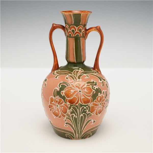 Moorcroft Pottery Macintyre Florian Ware Twin Handled Vase