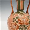 Image 3 : Moorcroft Pottery Macintyre Florian Ware Twin Handled Vase