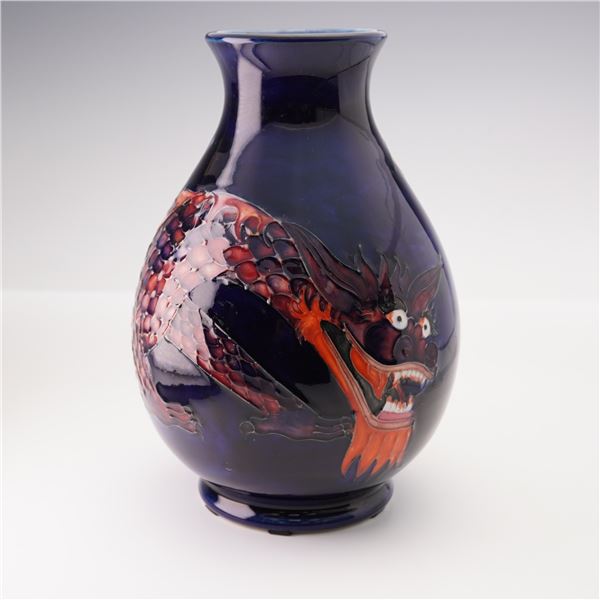 Moorcroft Pottery by William John Moorcroft Vase, Dragon