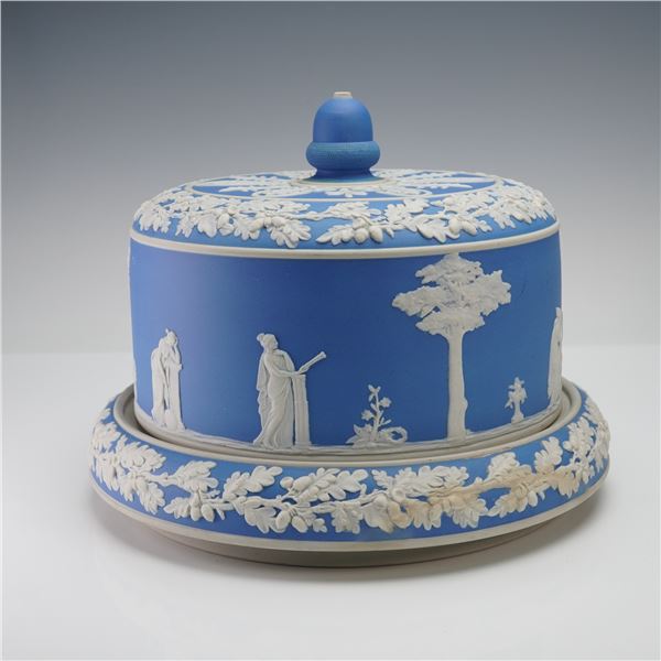 Wedgwood Blue Jasperware Cake Dome