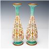 Image 2 : Pair of Doulton Lambeth by Esther Lewis Landscape Motif Faience Vases