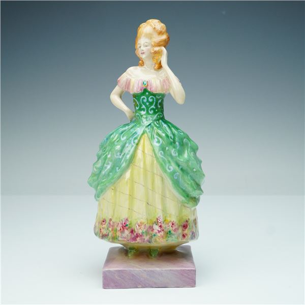 Leslie Johnson Studio Production Figurine, Lady in Green Dress