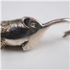 Image 6 : 2pc Miniature Sterling Silver Pin Cushions, Swan and Cat