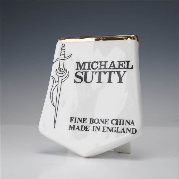 Michael Sutty Bone China Table Display Sign Plaque