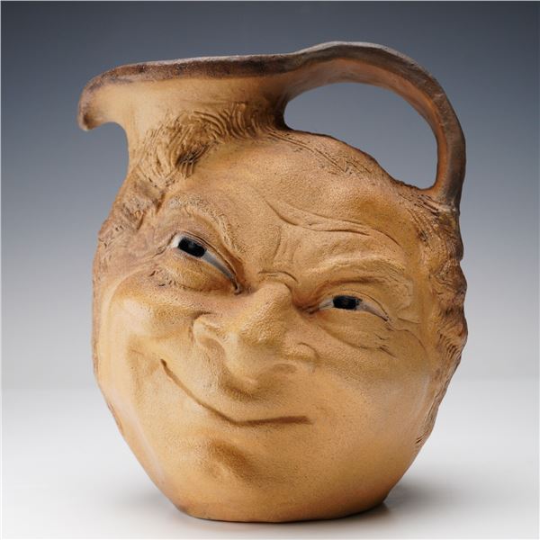 Martin Brothers Stoneware Double-Sided Face Jug