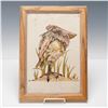 Image 1 : Cobridge Stoneware Framed Grotesque Bird Plaque