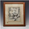 Image 1 : Hannah Barlow (British 1851-1916) Framed Pen on Paper, In The Pound