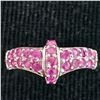 Image 2 : Gold plated Silver Ruby(0.8ct) Ring