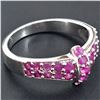 Image 3 : Gold plated Silver Ruby(0.8ct) Ring