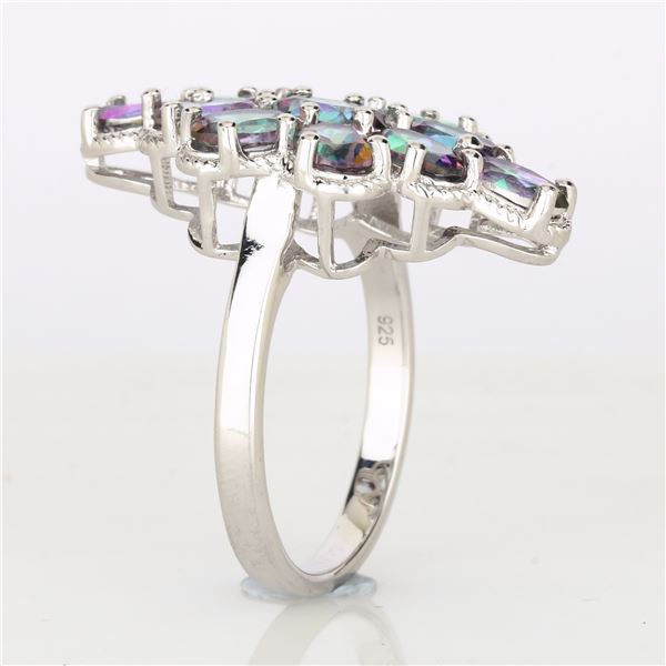 $150 stamped 925 6.30g, 6.50ct mystic ring