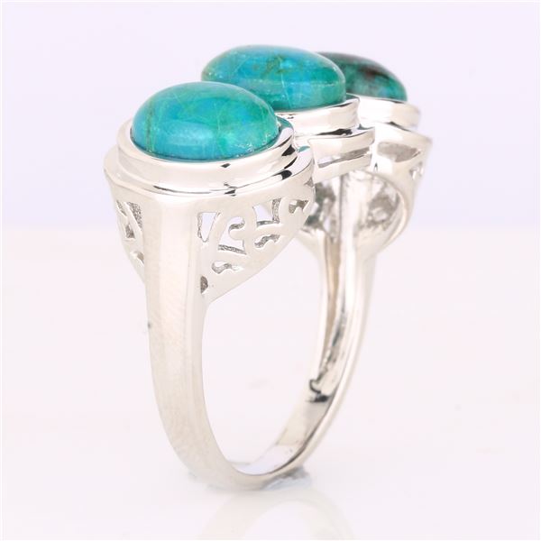 $150 stamped 925 6.20g, 9.30ct chrysocolla ring