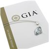Antique Platinum .98 ctw GIA Round D/VS1 Diamond Solitaire Pendant & 18" Chain