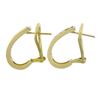 Image 4 : Classic 14K Yellow Gold 0.42 ctw Round Channel Diamond Huggie Cuff Omega Earring