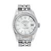 Image 1 : Rolex Ladies New Style Sapphire Quickset White Index Fluted Bezel Datejust 26MM