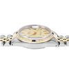 Image 6 : Rolex Mens Two Tone Champagne Index Dial Yellow Gold And Sapphire Datejust With