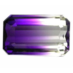 24.50ct Emerald Purple & White Ametrine Gem  (GEM-19290)