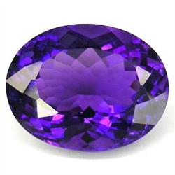 27.25ct Majestic Oval Facet Top AAA Purple Amethyst (GEM-18985)