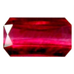 3.4ct Octagon Blood Red Madagascar Ruby (GEM-17896)