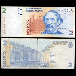 2002 Argentina 2 Peso Note High Grade (CUR-05562)