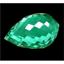 23.65ct Briolette Green Blue Amethyst (GEM-16546B)