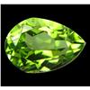Image 1 : .75ct Pear Parrot Green Natural Peridot (GEM-14146B)