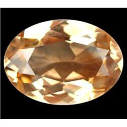 4.20ct Oval Natural Unheated Brownish Orange Imperial Topaz VVS Appraisal Estimate $545 (GEM-14245)