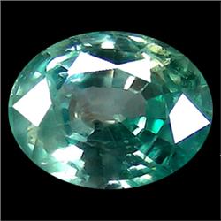 1.42ct Top AAA Oval Cut Blue Green Zircon (GEM-14334)