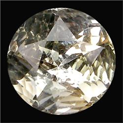 5.24ct Top AAA Round White Yellow Citrine Tanzania (GEM-8823)