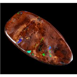 21.10ct Lots Of Flashing Green Nice Solid Boulder Opal (GEM-14200)