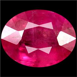 1.55ct Top AAA Oval Cut Pink Red Ruby Mogok Appraisal Estimate $620 (GEM-14248)