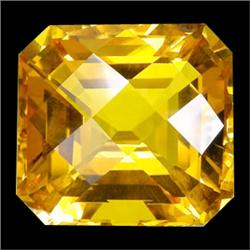 50.70ct Emerald Checker Cut Golden Yellow Citrine  (GEM-17384)
