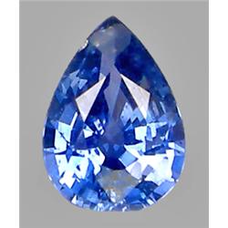 0.93ct Pear Cut Top AAA Blue Ceylon Sapphire Appraisal Estimate $415 (GEM-8732)