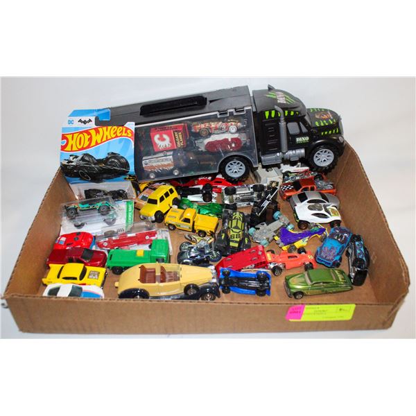 FLAT OF HOTWHEELS
