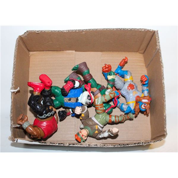 TMNT FIGURES: PANDA KHAN BEBOP RAPHAEL RAT KING