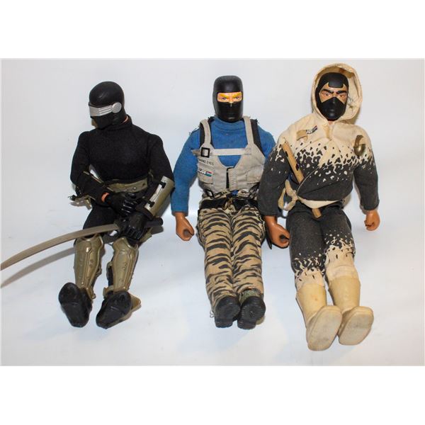 12" G.I. JOE COBRA SNAKE EYES (2) & STORM SHADOW