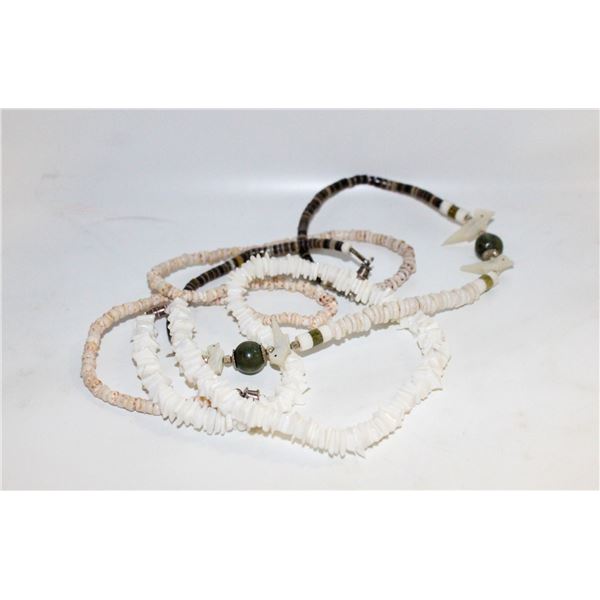 3 SEASHELL NECKLACES