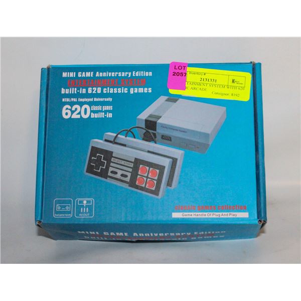 ENTERTAINMENT SYSTEM WITH 620 CLASSIC ARCADE