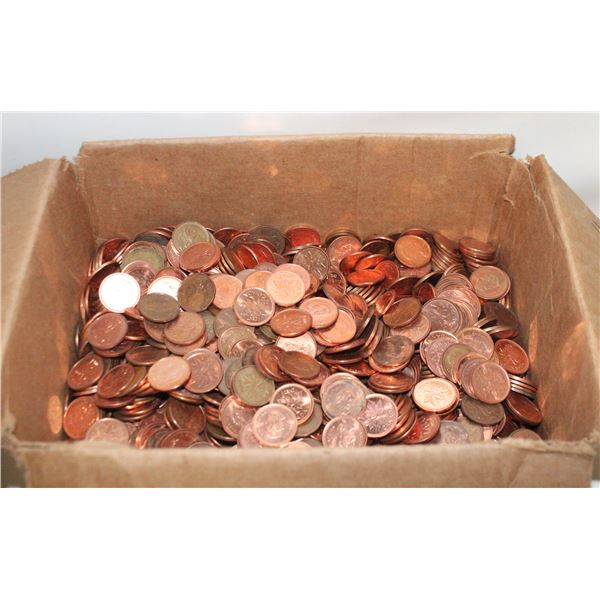 5KG PLUS OF CANADIAN PENNIES VARIOUS DATES