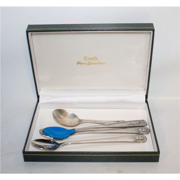 (4)OLD GERBER/OTHER BABY SPOONS