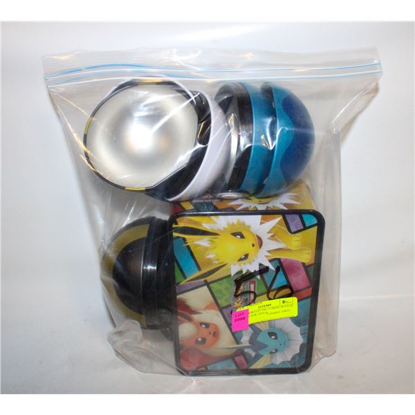 POKEMON LOT 100+ CARDS, WATCH, COLLECTOR TINS &