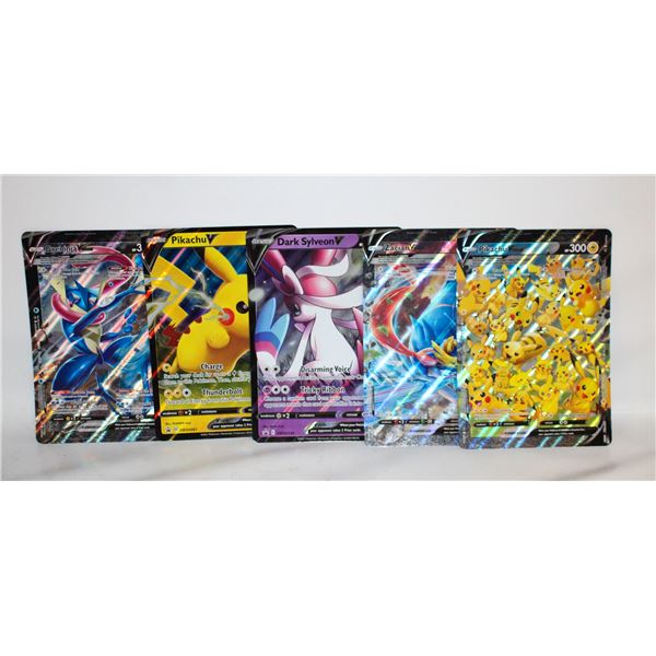 5 POKÉMON JUMBO FULLART CARDS PIKACHU V-UNION