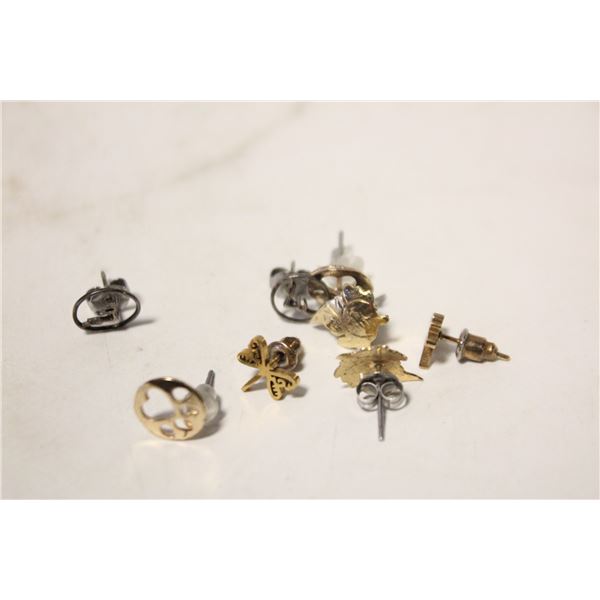 (4) PAIRS ASSORTED ESTATE STUD EARRINGS