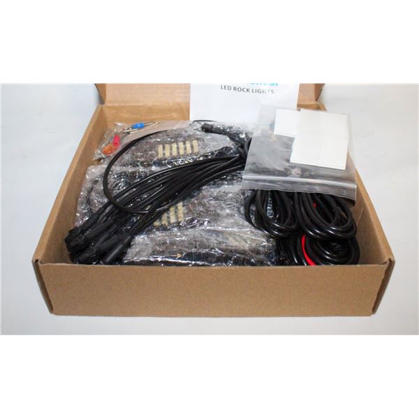 BRAND NEW 8 PODS WHITE ROCK LIGHT KIT WITH