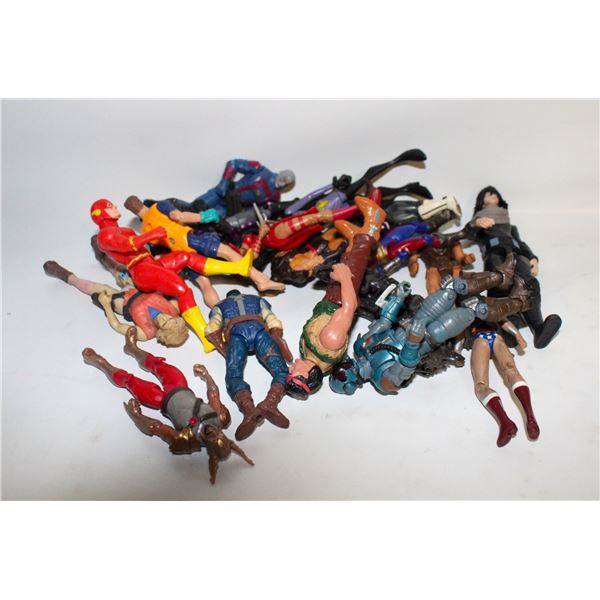 17 VARIOUS ACTION FIGURES COLLECTABLE MIX
