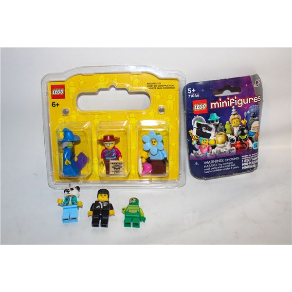 7 LEGO FIGURE LOT 4 NEW 3 LOOSE COLLECTABLE